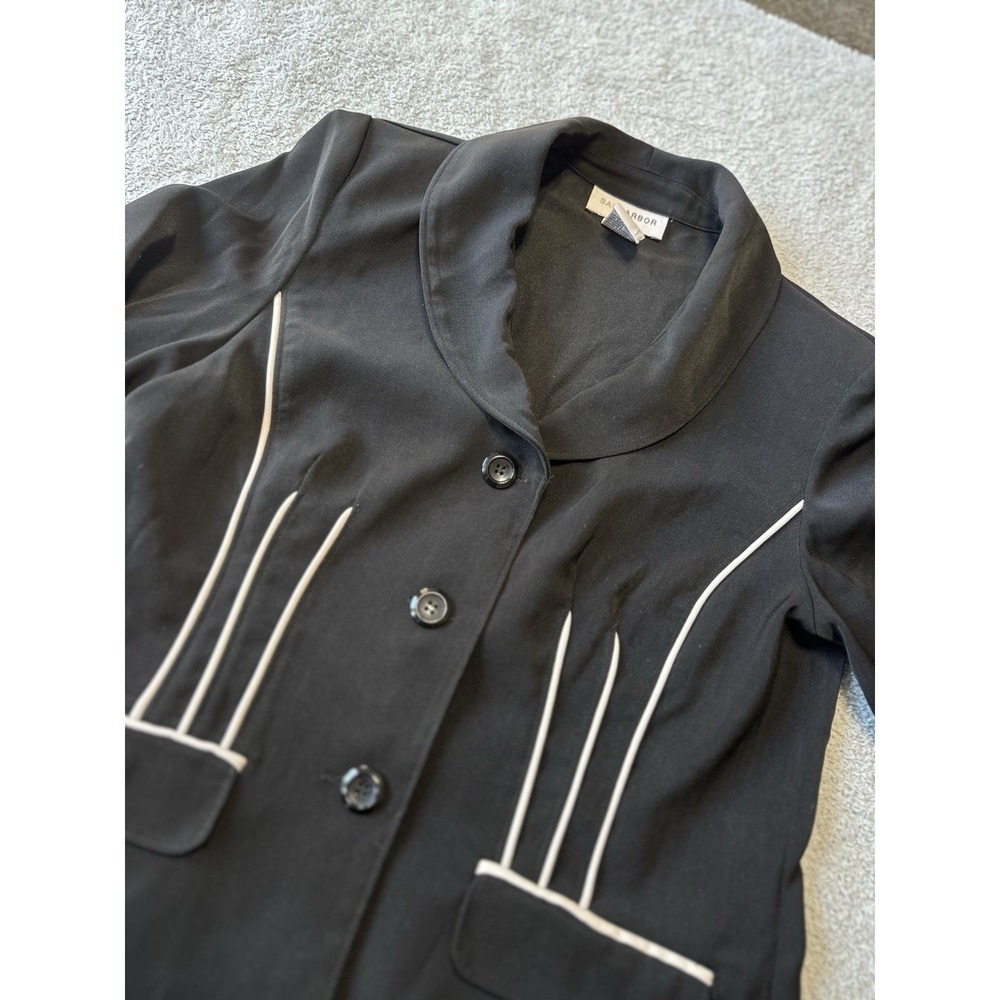 Women's‎ Sag Harbor Blazer Jacket Black Size 8 - Picture 5 of 12